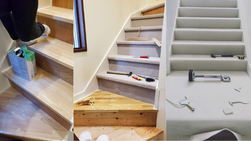 階段カーペット | 施工について