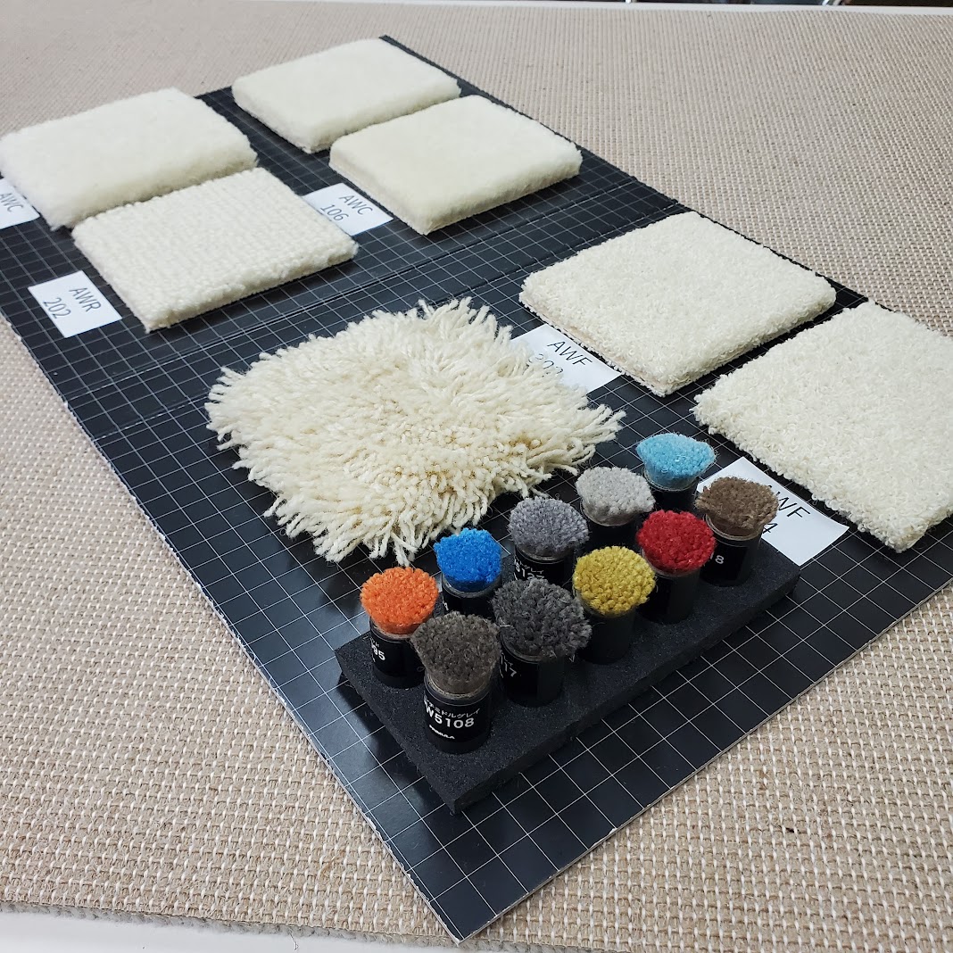 Carpet Grand Order 別注ハンドタフトカーペットの素材見本